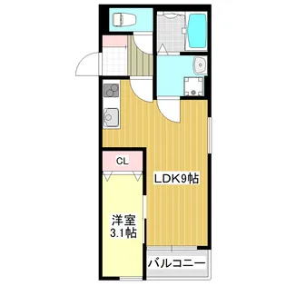 フォレストコート【3階】の間取り