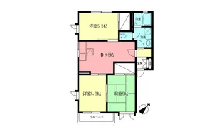 ドルフ城所・I【1階】の間取り