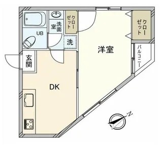 クリオ町田【1階】の間取り