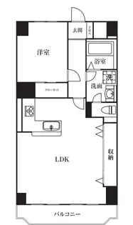 ロアール三園【4階】の間取り