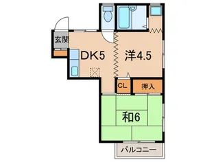 キャナルハイツ【2階】の間取り