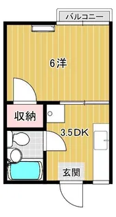 ヴィラージュ藤A棟【1階】の間取り