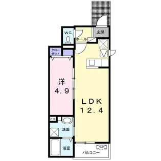 メゾン・フリージア【1階】の間取り