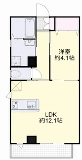 ミルフルール【2階】の間取り
