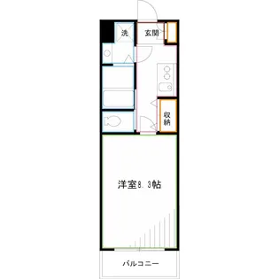 カーサ カーロ【4階】の間取り