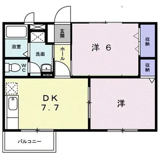 サニーハイツ【2階】の間取り