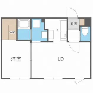 グローリア南10条【2階】の間取り