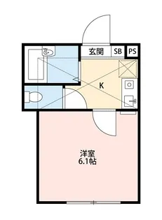 ミキハイツ淵野辺【1階】の間取り