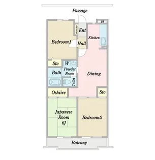 フローレンス西船橋【2階】の間取り