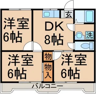 ハイツ 片倉【2階】の間取り