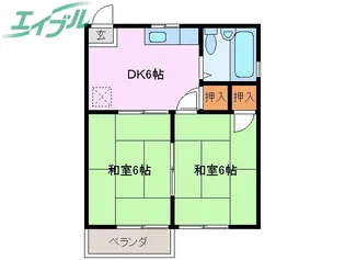 コンフォードクロダ【1階】の間取り