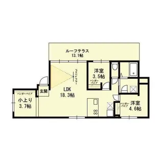 MIRTO西大井【3階】の間取り