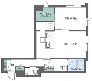 ザ アビュータス ヒルズ柿の木坂【1階】の間取り