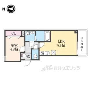 (仮称)ジーメゾン奈良エルシア【3階】の間取り