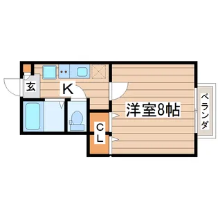 メゾン・ルエ長町南【1階】の間取り