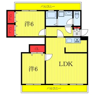 キャニオンマンション加賀町【3階】の間取り