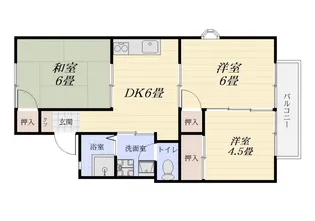 ハイライズ森田【2階】の間取り