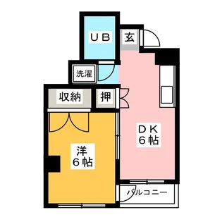ジュネス国分寺【3階】の間取り
