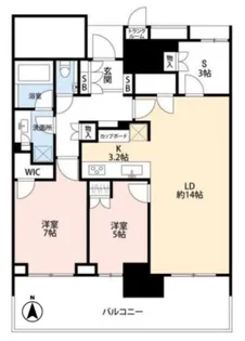 ベイズタワー&ガーデン【27階】の間取り