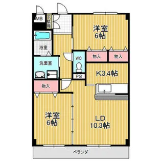 ミュートス神の倉II【1階】の間取り