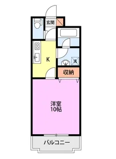リバティ楓【1階】の間取り
