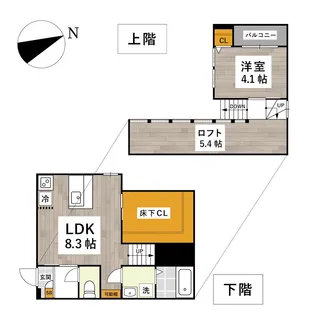 ADC緑町マーレIII【2階】の間取り