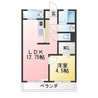 中ノ坪ビル【4階】の間取り