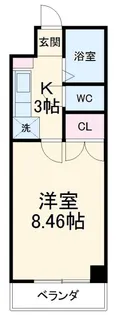 クレオ舞浜B【1階】の間取り