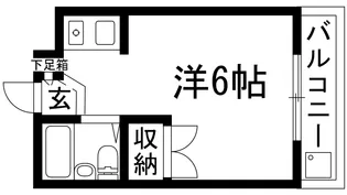 仁川ロイヤルハイツ【2階】の間取り