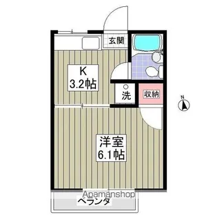 レピュート高岡B【1階】の間取り
