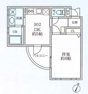 アカンサス【1階】の間取り