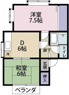 ルミエール中里【2階】の間取り