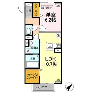 リオン上野丘【2階】の間取り