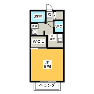 サン・F・P1ミぃー【1階】の間取り