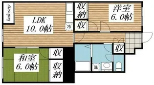 サンライズ97【3階】の間取り