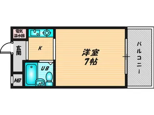 サンパレス布施【5階】の間取り
