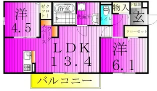 プランドールC【1階】の間取り