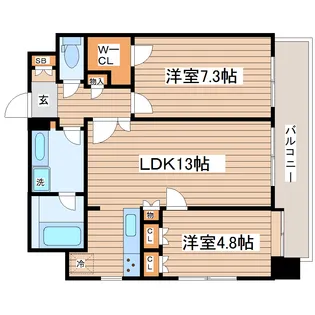 RamsesA仙台駅前ターミナル【2階】の間取り