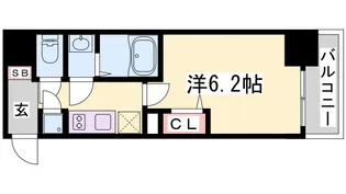 アドバンス神戸セラフィム【10階】の間取り