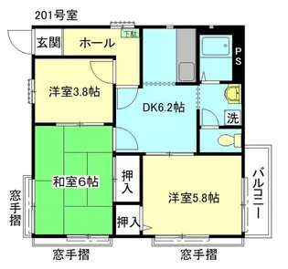 Tプラザ【2階】の間取り