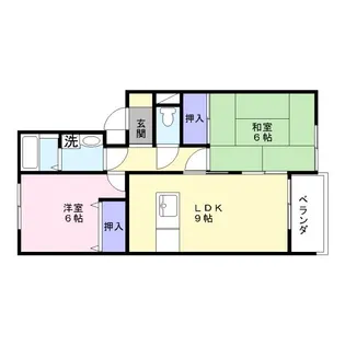 ファミーユ蓮池【1階】の間取り