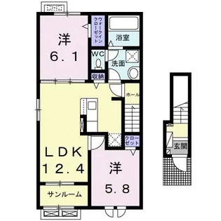 グランディール I【2階】の間取り