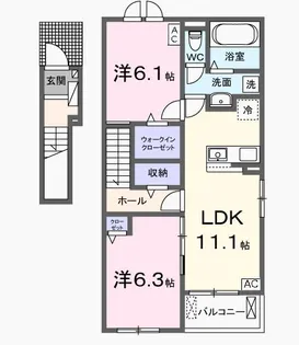 Rei☆Ran(レイ☆ラン)II【2階】の間取り