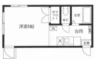 ヴィレッジ戸越公園B【1階】の間取り