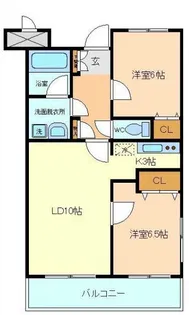 アルバ市名坂【3階】の間取り