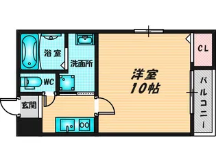 フジパレス今津中【1階】の間取り