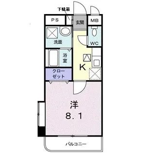 コモドビラVII【1階】の間取り