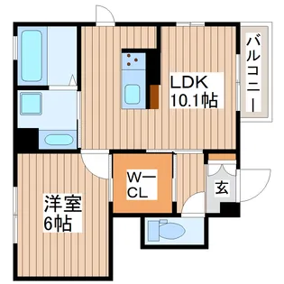 プレシェーナII【1階】の間取り