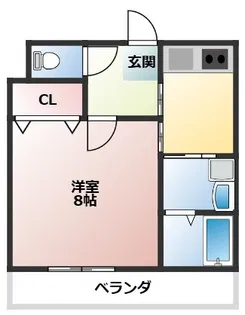 ヴィラコスモスC棟【2階】の間取り