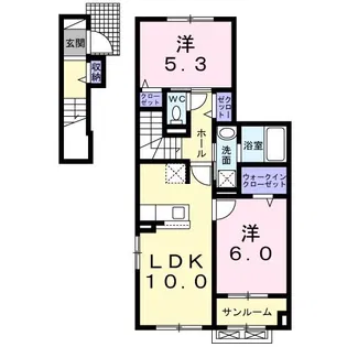 グランド ルーチェ【2階】の間取り